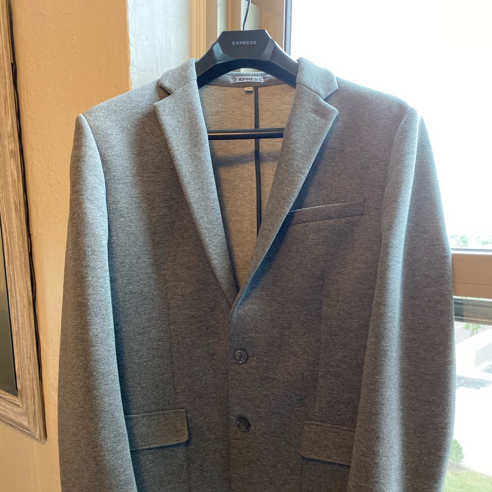 Express Slim Double Knit Blazer